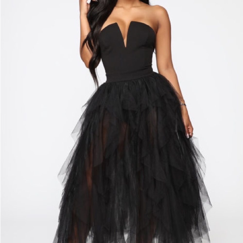 Caught My Eye Tube Maxi Dress - Black
